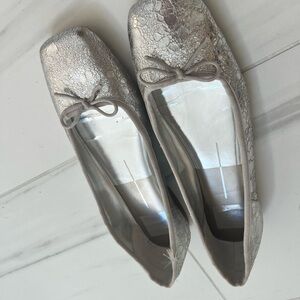 Dolce Vita Silver metallic Ballet Flats